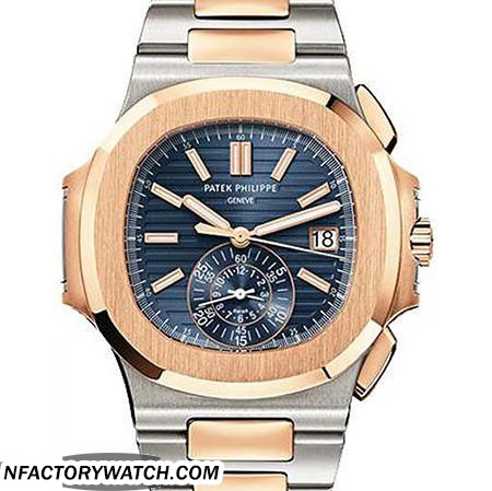 百達翡麗PATEK PHILIPPE Nautilus系列 5980/1AR-001 316L實心精鋼錶殼 玫瑰金-rhid-117902