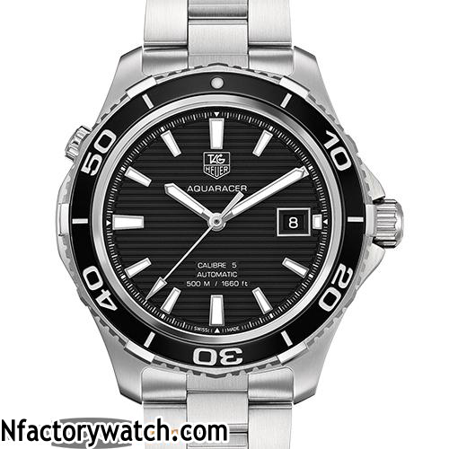 豪雅TAG HEUER AQUARACER 競潛 WAK2110.BA0830 藍寶石水晶 316L精鋼 單向旋轉錶圈 黑色-rhid-118010