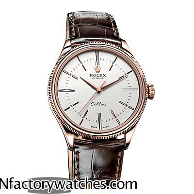 勞力士Rolex cellini 切利尼 m50505-0006 電鍍玫瑰金錶圈 316L精鋼 藍寶石水晶-rhid-118055