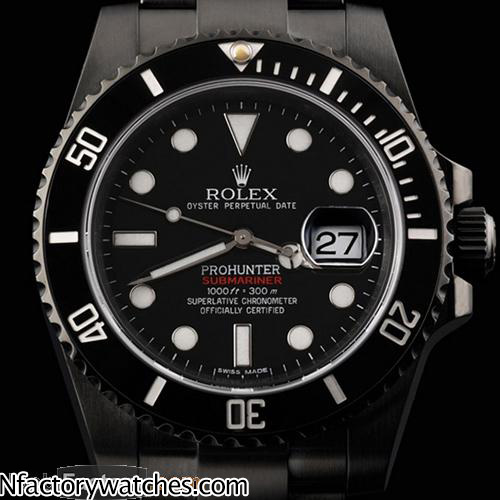 勞力士ROLEX-潜航者系列黑水鬼116610LN（黑色）機械男錶 勞力士 Rolex 潛航者 Submariner Pro Hunter 316L不鏽鋼 藍寶石水晶玻璃 精鋼 PVD-rhid-118147