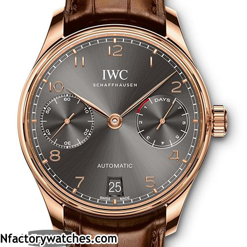 萬國IWC Portuguese 葡萄牙 IW500702 V2 316L精鋼 電鍍18k玫瑰金錶圈 無錶蒙防劃藍寶石水晶與AR 完美版-rhid-118275