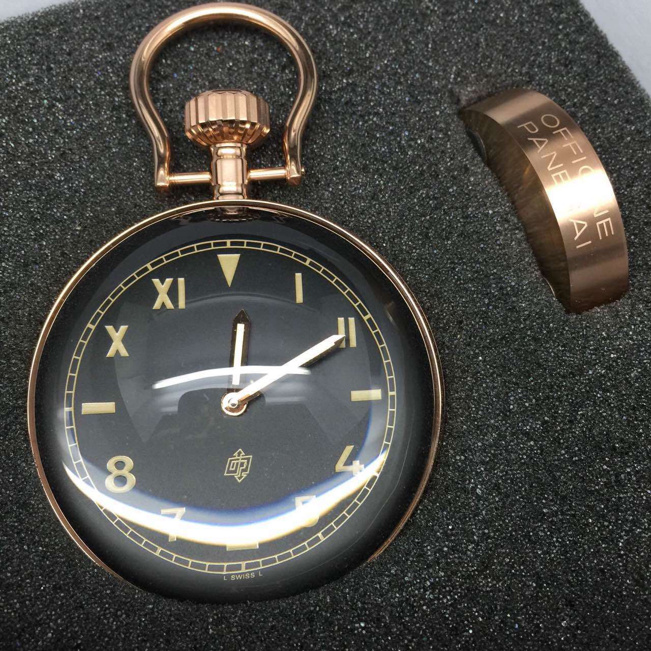 沛納海Panerai- 爆款典型座鐘PAM581 P3001手動上鏈機芯 礦石玻璃 -rhid-118288