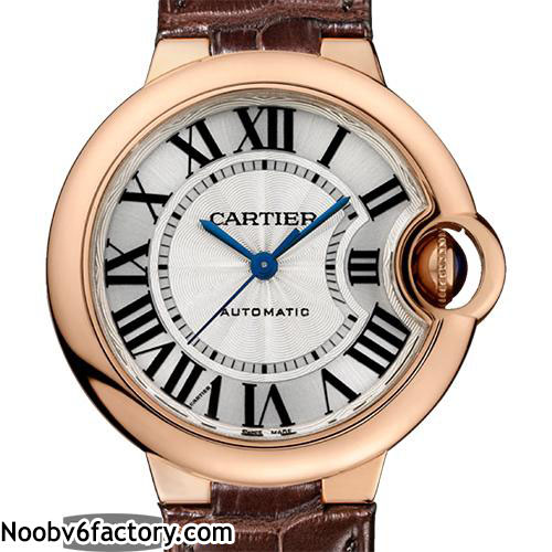 卡地亞 Cartier 藍氣球 Ballon Bleu W6920097 33mm 實心316L不鏽鋼 電鍍18k玫瑰金 藍寶石水晶玻璃 白色錶盤-rhid-118328