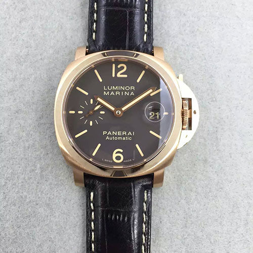 沛納海 Panerai Luminor Marina小手系列pam048金殼 搭載7750自動機芯-rhid-23