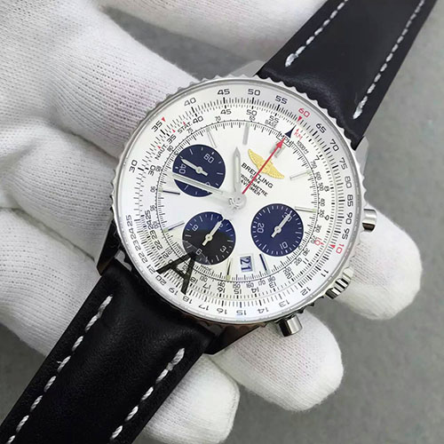 百年靈 Breitling 航空計時系列白殼白面 搭載7750機芯 全陶瓷殼錶殼 JF出品-rhid-62