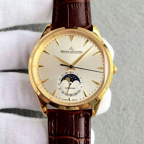 積家 Jaeger-LeCoultre 月相大師系列 穩定性超強 316L精鋼錶殼 搭載9015改裝復刻原版Cal.925全自動機芯-rhid-128