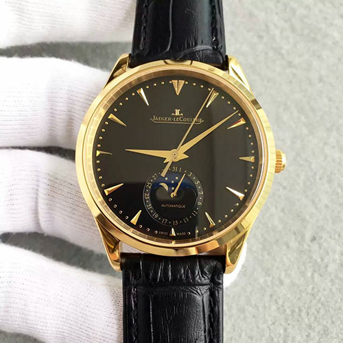 積家 Jaeger-LeCoultre 月相大師系列 藍寶石鏡面 316L精鋼錶殼 搭載9015改裝復刻原版Cal.925全自動機芯-rhid-129