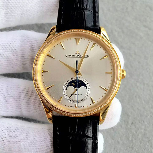 積家 Jaeger-LeCoultre 月相大師系列 316L精鋼錶殼 搭載9015改裝復刻原版Cal.925全自動機芯-rhid-131