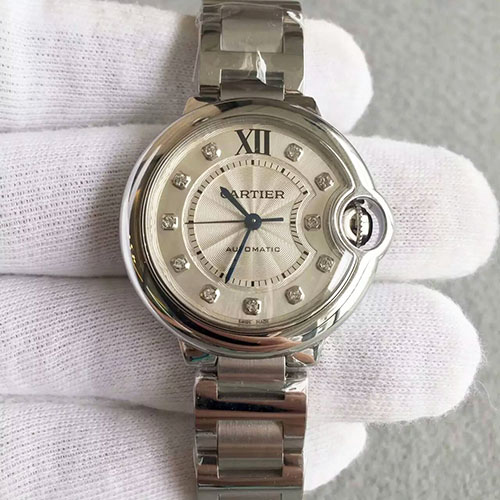 卡地亞 Cartier 藍氣球系列女士腕錶 搭載進口機械機芯 316精鋼錶殼 33mm 出品-rhid-188