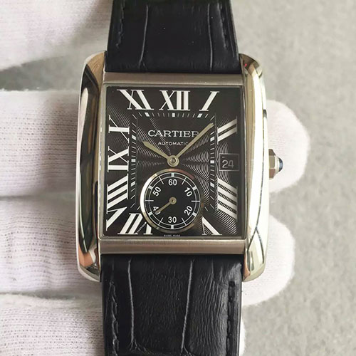 卡地亞 Cartier MC坦克系列 劉德華同款 316精鋼錶殼 名牌手表 JF出品-rhid-195