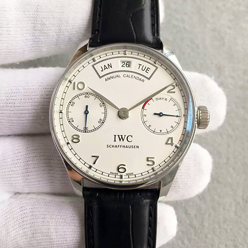 萬國 IWC 葡萄牙系列七日鏈新字面 牛皮錶帶錶帶 搭載自動機械機芯-rhid-197