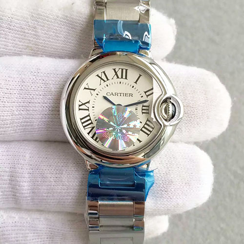 卡地亞 Cartier 藍氣球系列小號 白鋼 28mm HBBV6出品-rhid-110673