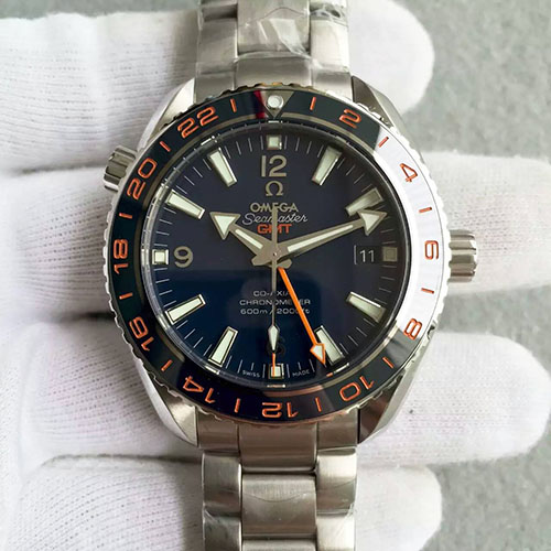 歐米茄 Omega 新海馬系列GMT 兩地時區 搭載8605機芯 316精鋼錶殼 KW出品-rhid-110681