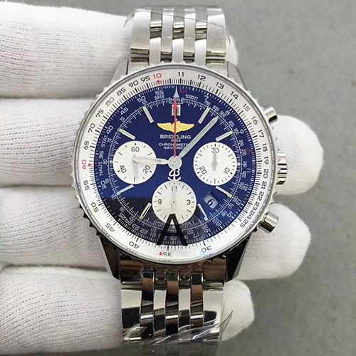 百年靈 Breitling 航空計時系列藍面“太陽的后裔”同款 搭載7750機芯 藍寶石鏡面 JF出品-rhid-110701