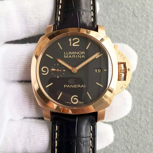 沛納海 Panerai Luminor Marina系列pam393大號玫金殼 搭載P9000機芯-rhid-110705