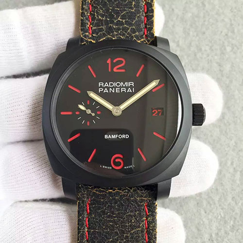 沛納海 Panerai Radiomir 1940系列腕錶 搭載定制版CAL.P9000機芯 藍寶石鏡面 PVD錶殼-rhid-110712