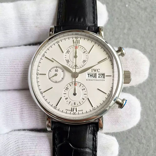 萬國 IWC 波濤菲諾 ChronoGraph計時腕錶系列 搭載7750機芯 出品 適合正裝-rhid-110730