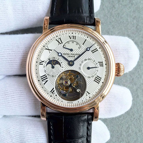 百達翡麗 Patek Philippe 復雜功能系列陀飛輪 9點位GMT顯示、3點位日歷顯示-rhid-110743