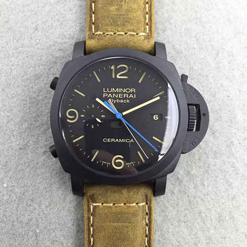 沛納海 Panerai Pam525 全陶瓷殼款 搭載P9100海鷗自動機芯 全陶瓷殼錶殼 KW出品-rhid-110808