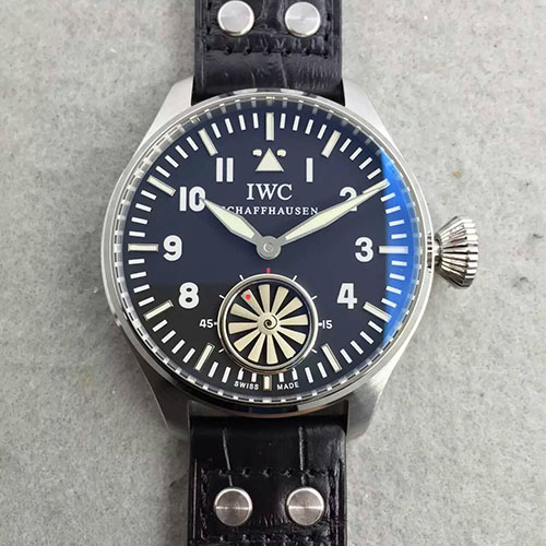 萬國 IWC 飛行員系列大把頭渦輪 藍寶石玻璃 316精鋼 KW出品-rhid-110874