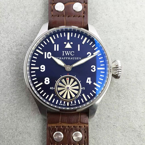 萬國 IWC 飛行員系列渦輪 藍面 316精鋼錶殼 V6出品-rhid-110957