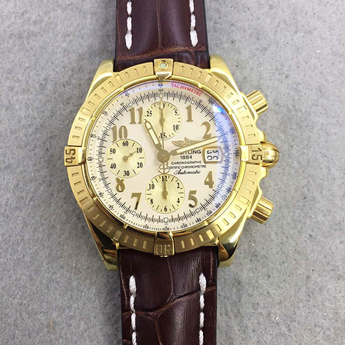 百年靈 Breitling 五珠全鋼航空計時腕錶 搭載7750機芯 藍寶石玻璃 316精鋼錶殼 直徑44mm-rhid-110992
