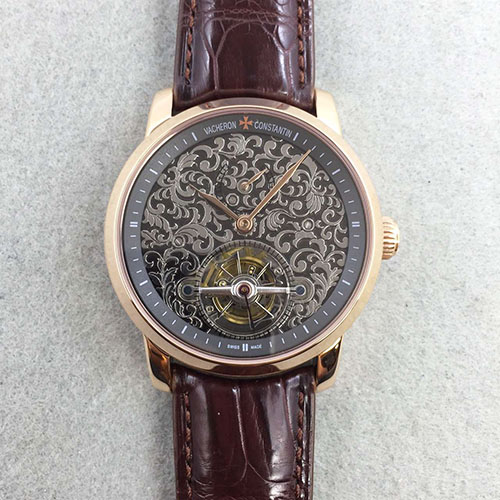 江詩丹頓 Vacheron Constantin 藝術大師系列 動能顯示鏤空手動上鏈陀飛輪 藍寶石玻璃-rhid-111042