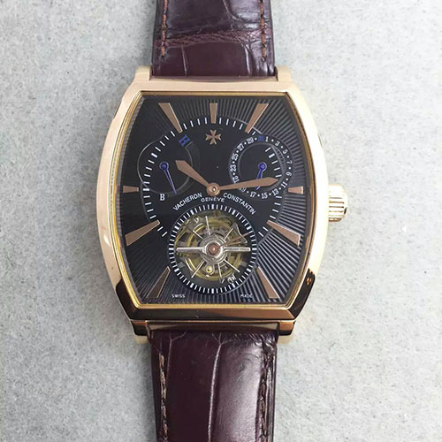 江詩丹頓 Vacheron Constantin 馬耳他系列動能顯示 手動上鏈陀飛輪 時、分、秒三針分離-rhid-111073