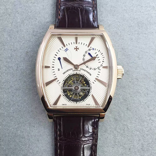 江詩丹頓 Vacheron Constantin 馬耳他系列動能顯示 手動上鏈陀飛輪 316精鋼錶殼-rhid-111074