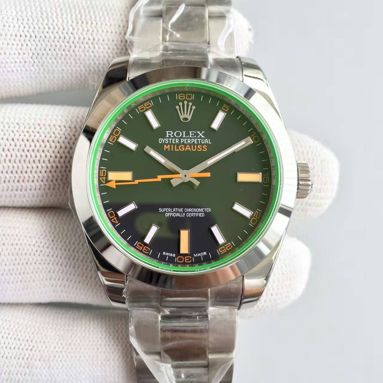 ROLEX勞力士  MILGAUSS 閃電 搭載3131機芯 JF精品 藍寶石玻璃-rhid-111188