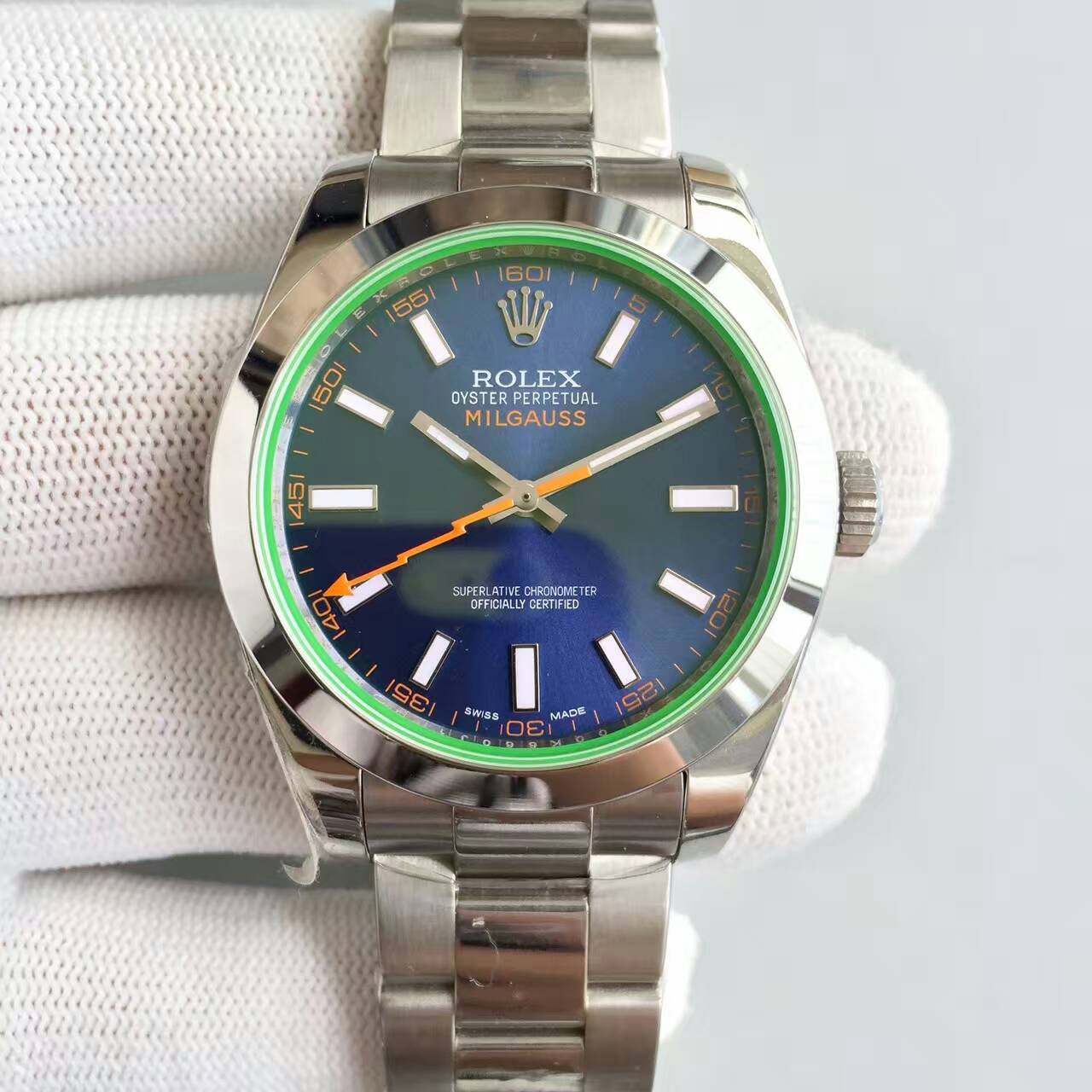 ROLEX勞力士 MILGAUSS 閃電 搭載3131機芯 JF精品 藍寶石玻璃 316精鋼-rhid-111189