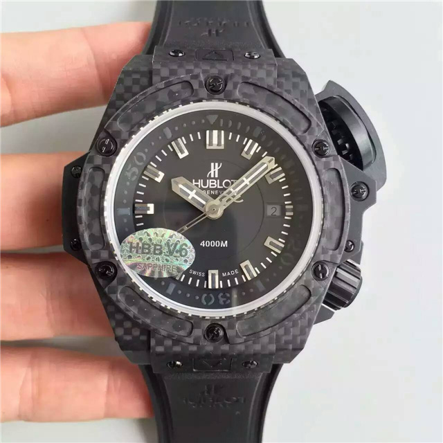 宇舶 HUBLOT 王者至尊系列 4000M潛水王 超級大怪獸 超級夜光 藍寶石玻璃 密底無破綻 V6出品-rhid-111276