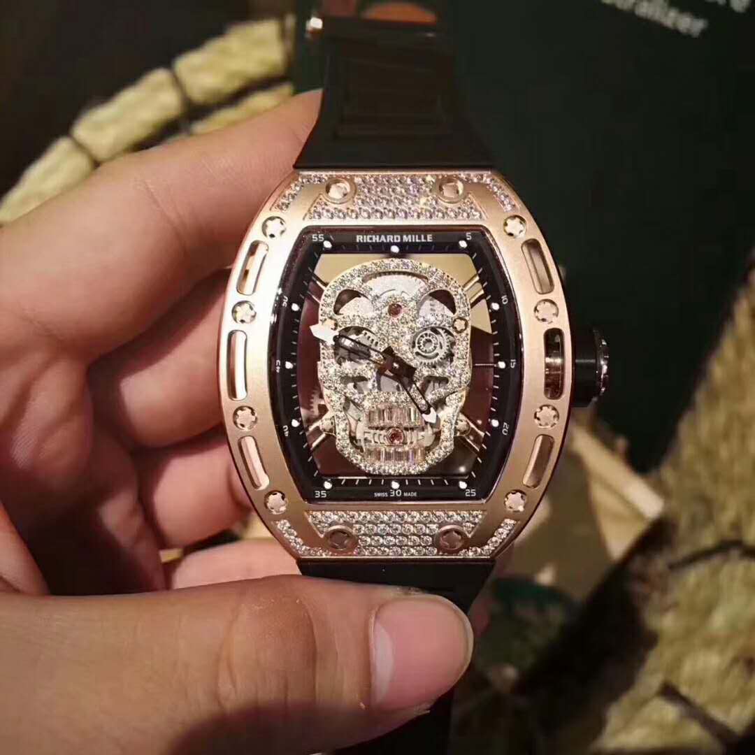 RICHARD MILLE 理查德米勒 RM52-01 镂空骷髅頭腕錶-rhid-118414