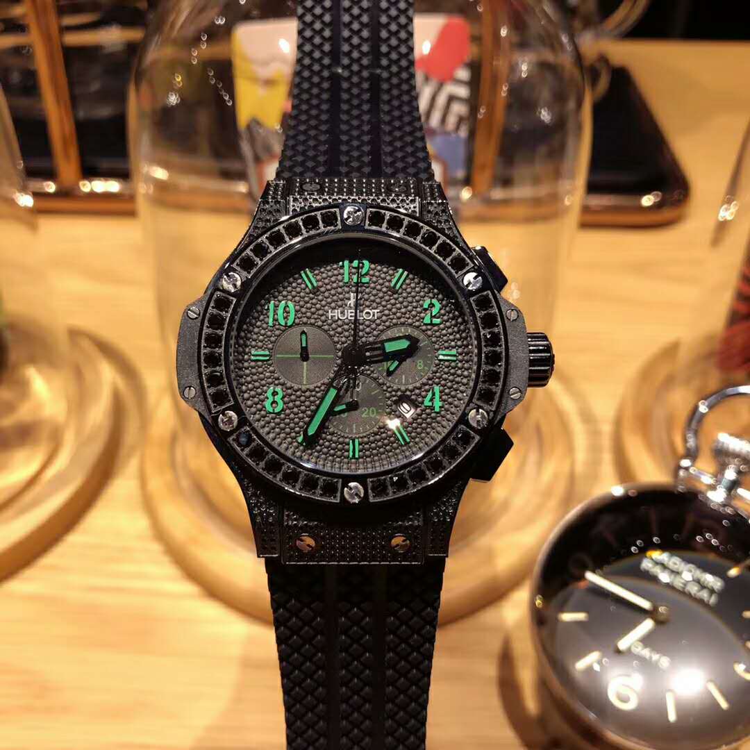 宇舶 (恒寶）Hublot 搭載進口多功能計時跑秒機芯 頂級鍍膜藍光耐磨玻璃鏡面-rhid-118472