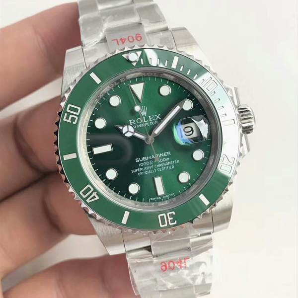 勞力士水鬼複刻 超A高仿勞力士潛航者Submariner 116610LV綠水鬼 勞力士Rolex潛航者 Submariner 116610LV綠水鬼V8 N廠904鋼 3135機芯-rhid-116594