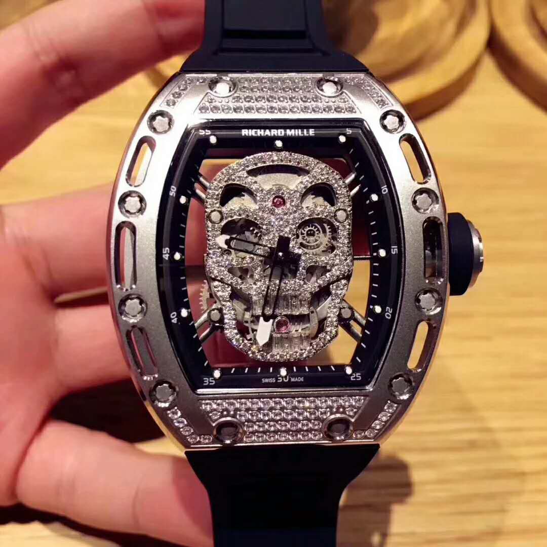 理查德米勒 RICHARD MILLE 镂空骷髅頭腕錶-rhid-118629