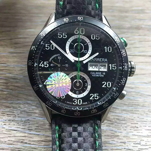 泰格豪雅 Tag Heuer V6TM商標 Calibre 1887自動計時碼錶系列CAR2013.BA0799腕錶 搭載定制版Calibre 1887自動計時機芯/ASIA7750機芯改版 KW出品-rhid-116397