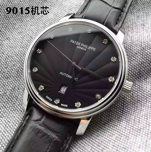 百達翡麗 Patek Philippe 超薄9015新款 搭載9015機芯 卓越30米防水性能 AJ出品-rhid-116429