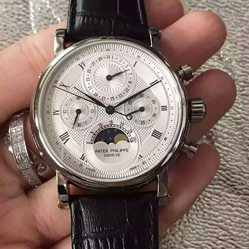 百達翡麗 Patek Philippe 多功能計時腕錶 搭載7750手動上鏈機芯 藍寶石玻璃 -rhid-116437