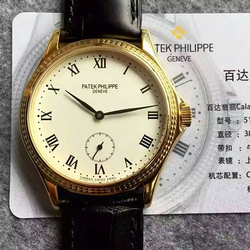 百達翡麗 Patek Philippe Calatrava系列5115G最強復刻版新款 搭載Cal.215ps手動上鏈機芯 30米深度防水-rhid-116484