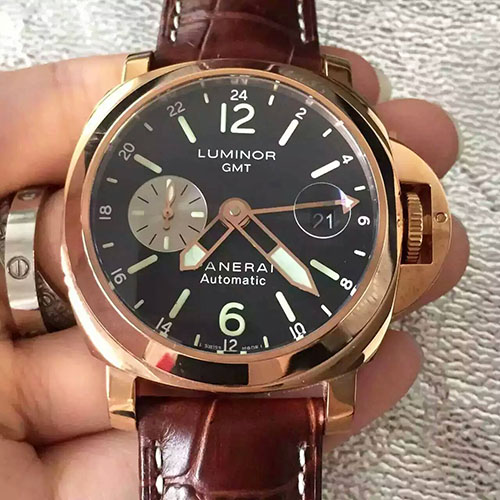 沛納海 Panerai Luminor CMT系列新款pam297玫瑰金 搭載7750自動機芯 藍寶石玻璃-rhid-116573