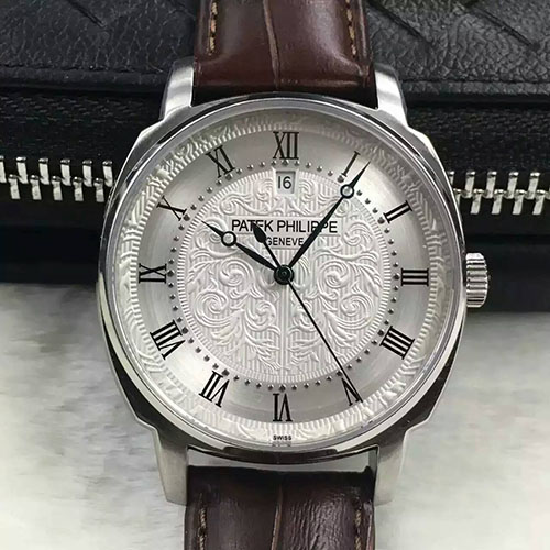 百達翡麗 Patek Philippe 新款 搭載進口9015全自動機芯 小牛皮 原裝針扣-rhid-116612