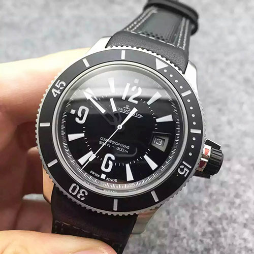 積家 Jaeger-LeCoultre 壓縮大師系列潛水專業佩戴款 潛水專業皮革皮帶 搭載2824機芯-rhid-116660