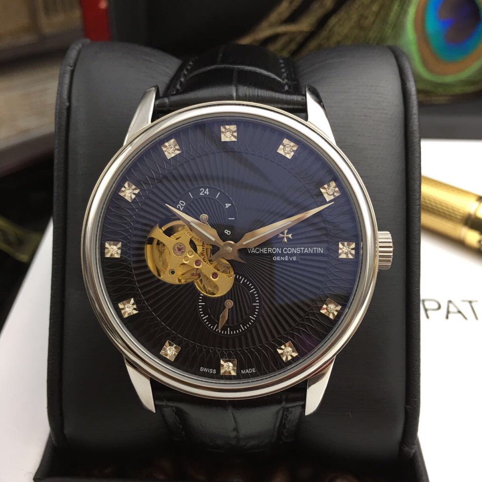 江诗丹顿 男士精品腕錶 黑色錶盤 生活防水-rhid-116750