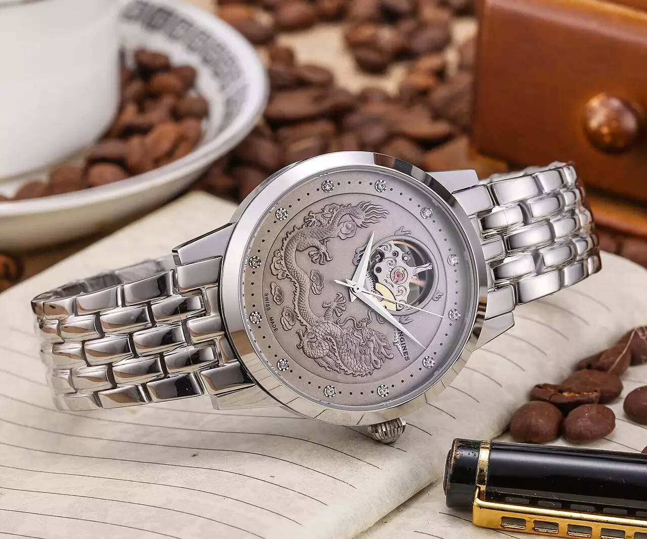 浪琴 礦物質超強鏡面 精鋼錶帶 頂級機械機芯 直徑42mm 厚13mm 精湛品質-rhid-116968