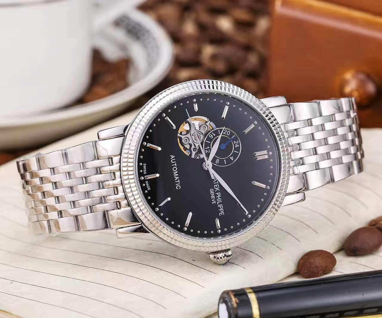 百達翡麗 頂級機械機芯 精品男士腕錶 頂級機械機芯 316精鋼 大氣爆款 尊貴不凡-rhid-117031