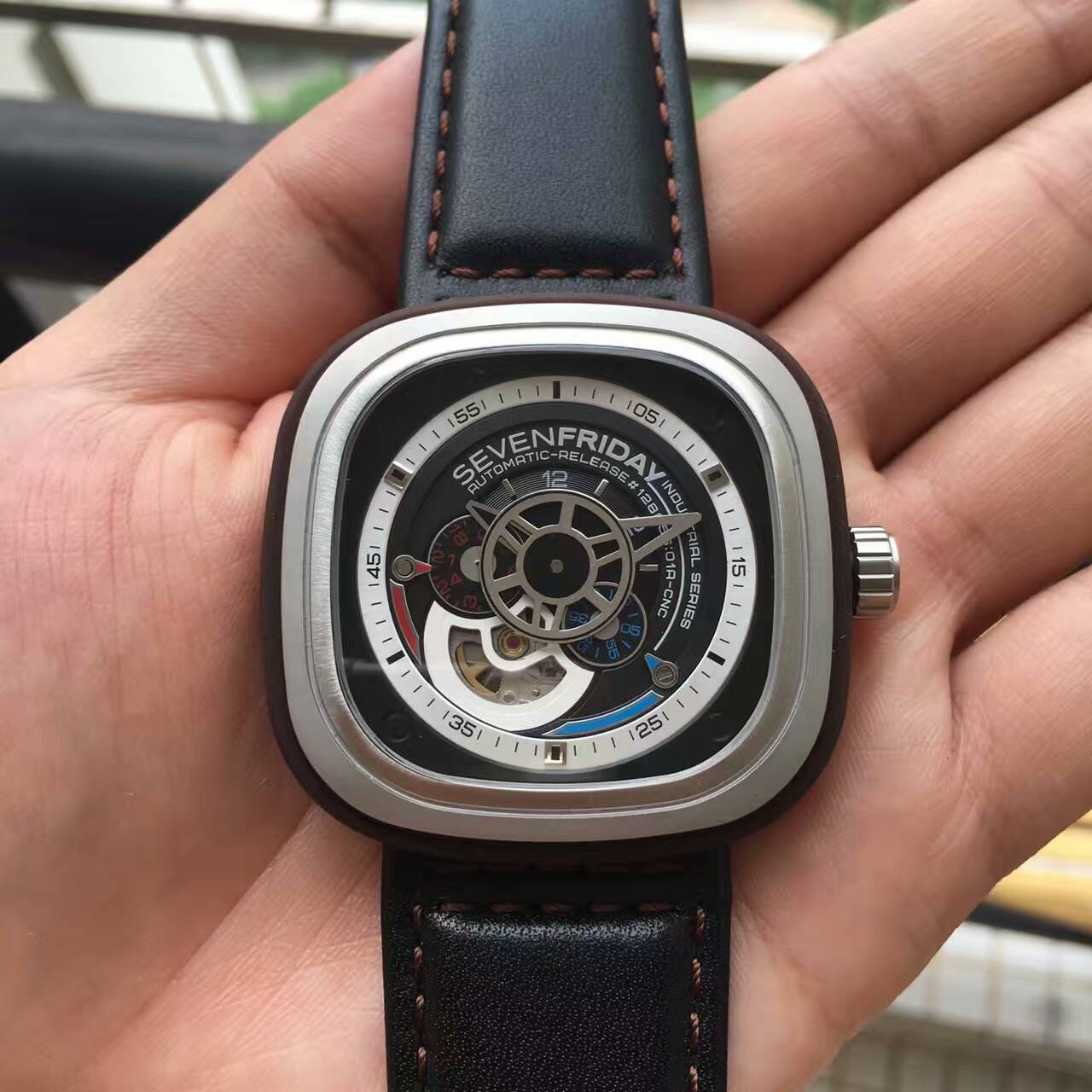 七個星期五 精品SEVENFRIDAY腕錶 藍寶石鏡面 進口西鐵城82s7機芯-rhid-117452