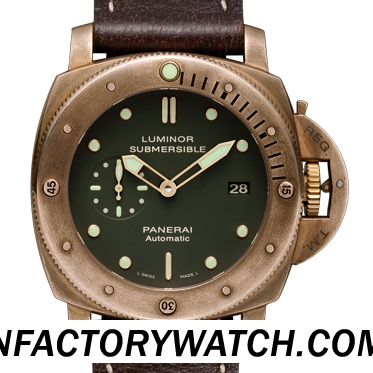 沛納海Panerai LUMINOR SUBMERSIBLE 1950 3 DAYS AUTOMATIC BRONZO Pam00382/Pam382 v2 完美版-rhid-117500