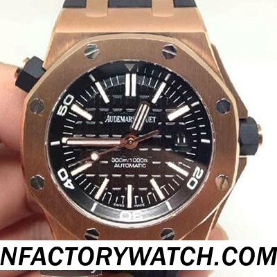 愛彼Ap Diver 皇家橡樹離岸型系列 Royal Oak Offshore 15703ST.OO.A002CA.01 玫瑰金 V6終極版-rhid-117616