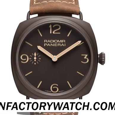 沛納海Panerai RADIOMIR COMPOSITE? 3 DAYS Pam00504/Pam504 沛納海P3000 手動機械機芯 316L不鏽鋼錶殼-rhid-117472